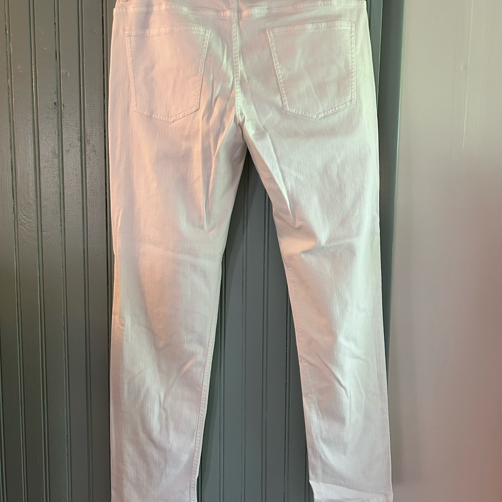 White Denim Jeans Theory Tatiana View 2